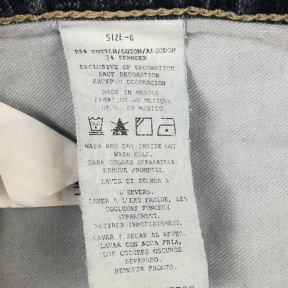 Tommy Hilfiger Womens Cropped Jeans Blue Pockets Medium Wash Denim Mid Rise 6 - Picture 9 of 9